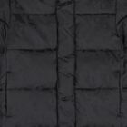 جاكت اولاد منفوخ بالشعار باللون الاسود , 1, hi-res