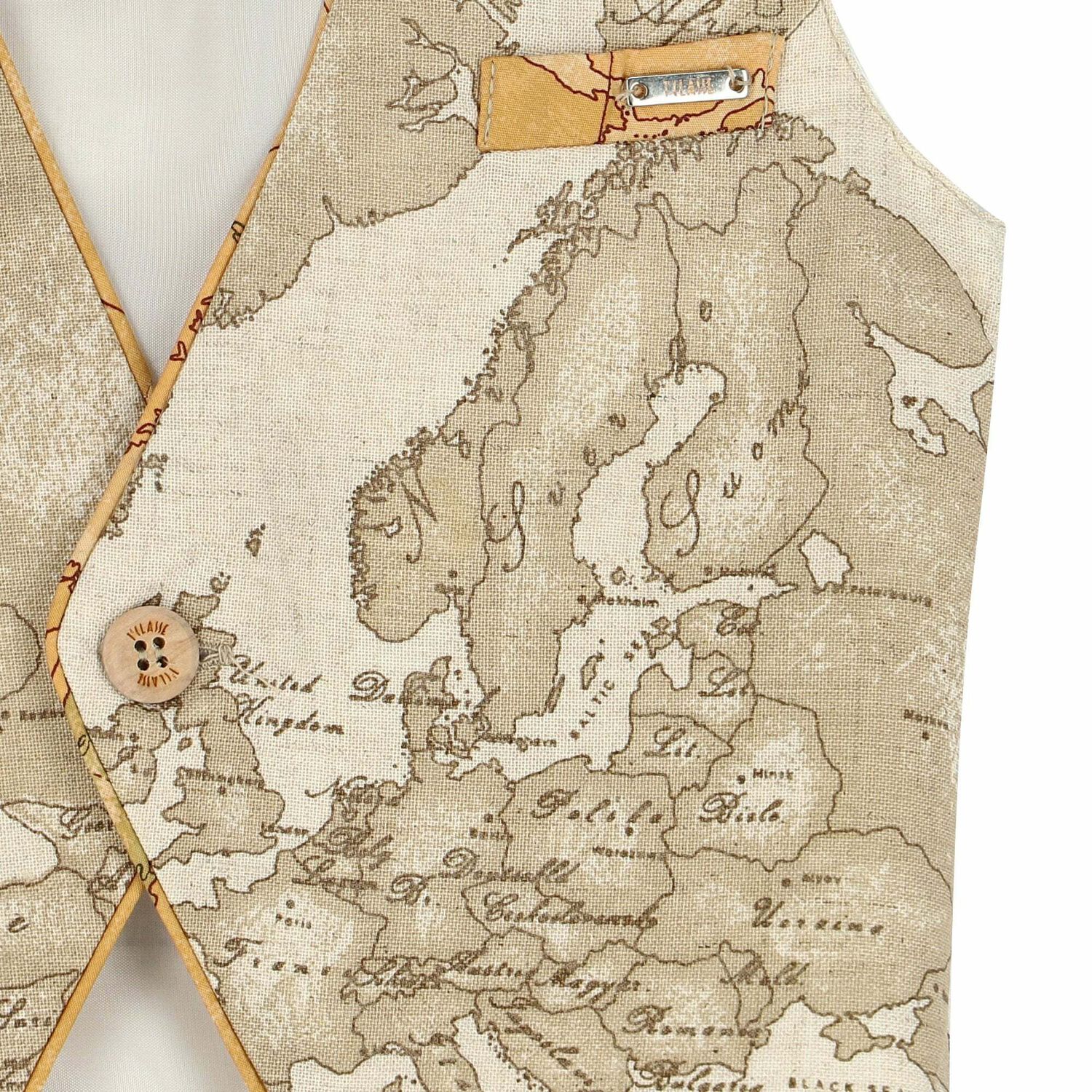 صدرية بطبعة خريطة باللون البيج للأولاد, 1, hi-res