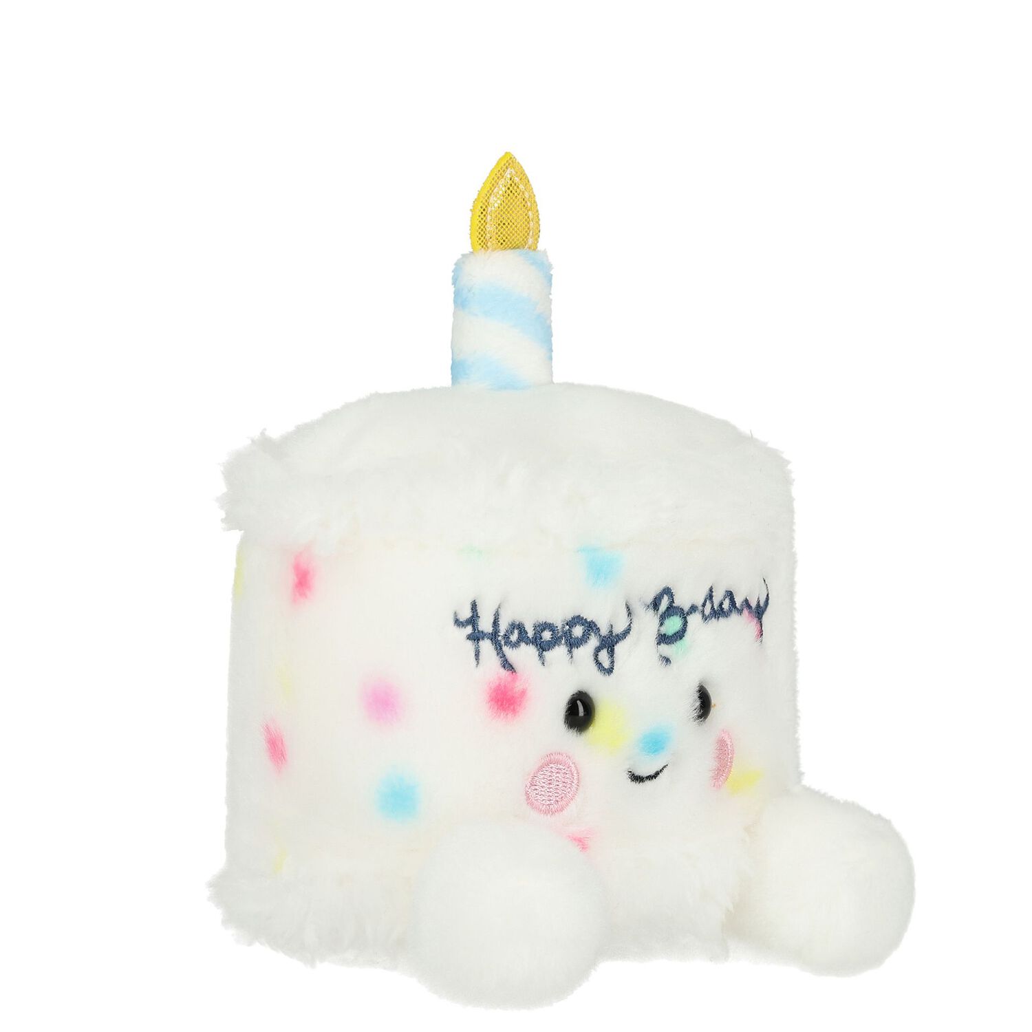 White Palm Pals Happy B'day Cake Baby Soft Toy ( 16CM ), 1, hi-res