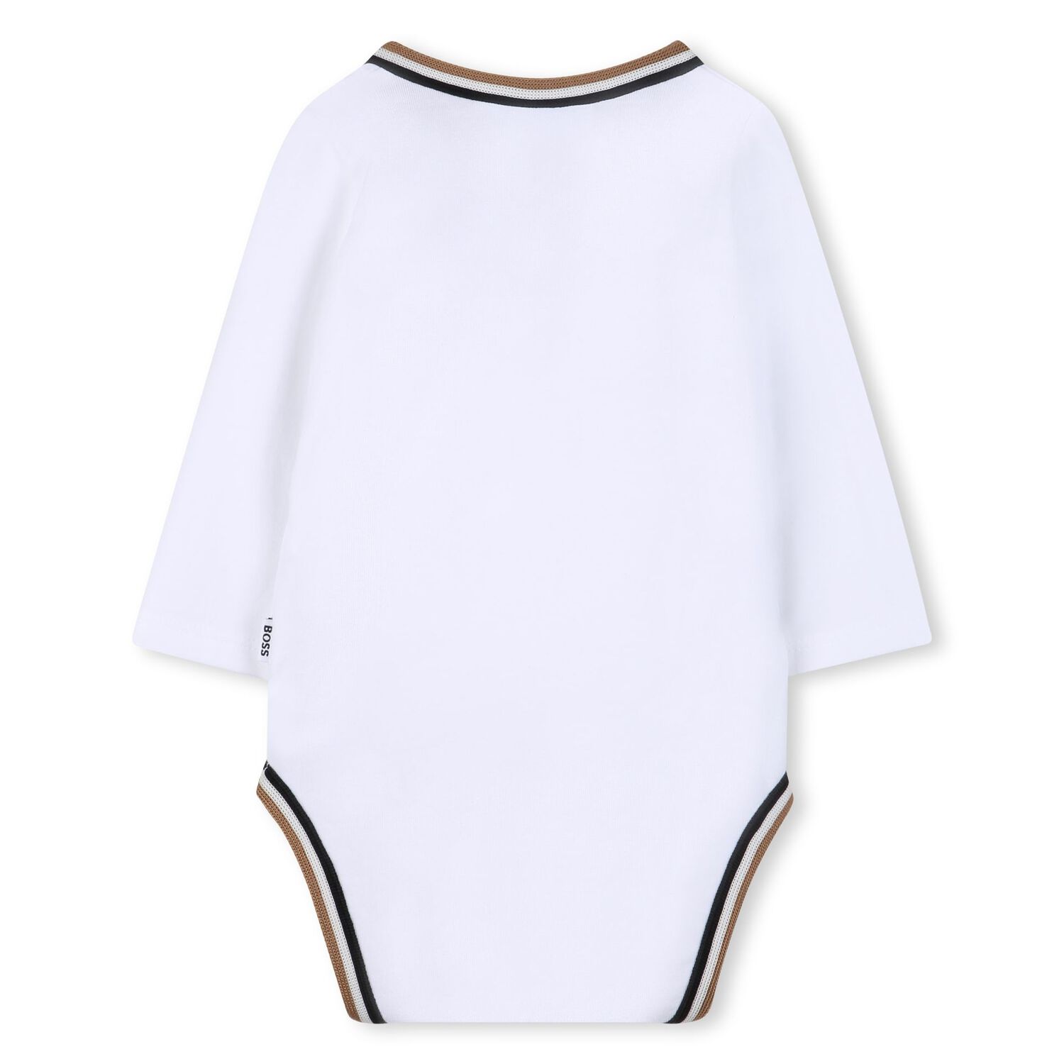 Baby Boys White Logo Babygrow Gift Set, 1, hi-res