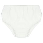 Younger Girls White Flower Lace & Tulle Dress, 1, hi-res