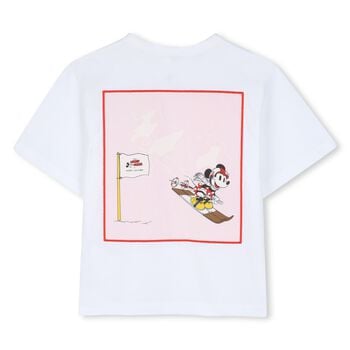 Girls White Minnie Mouse Disney T-Shirt