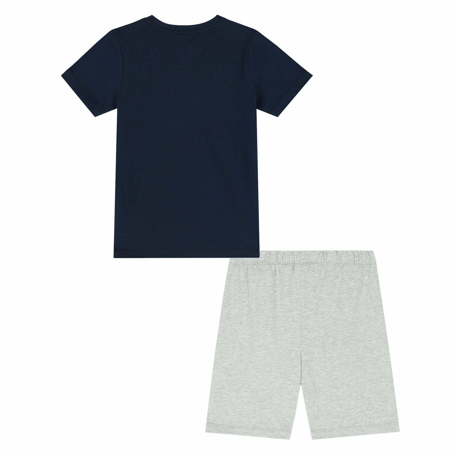 Boys Navy & Grey Logo Pyjamas, 1, hi-res