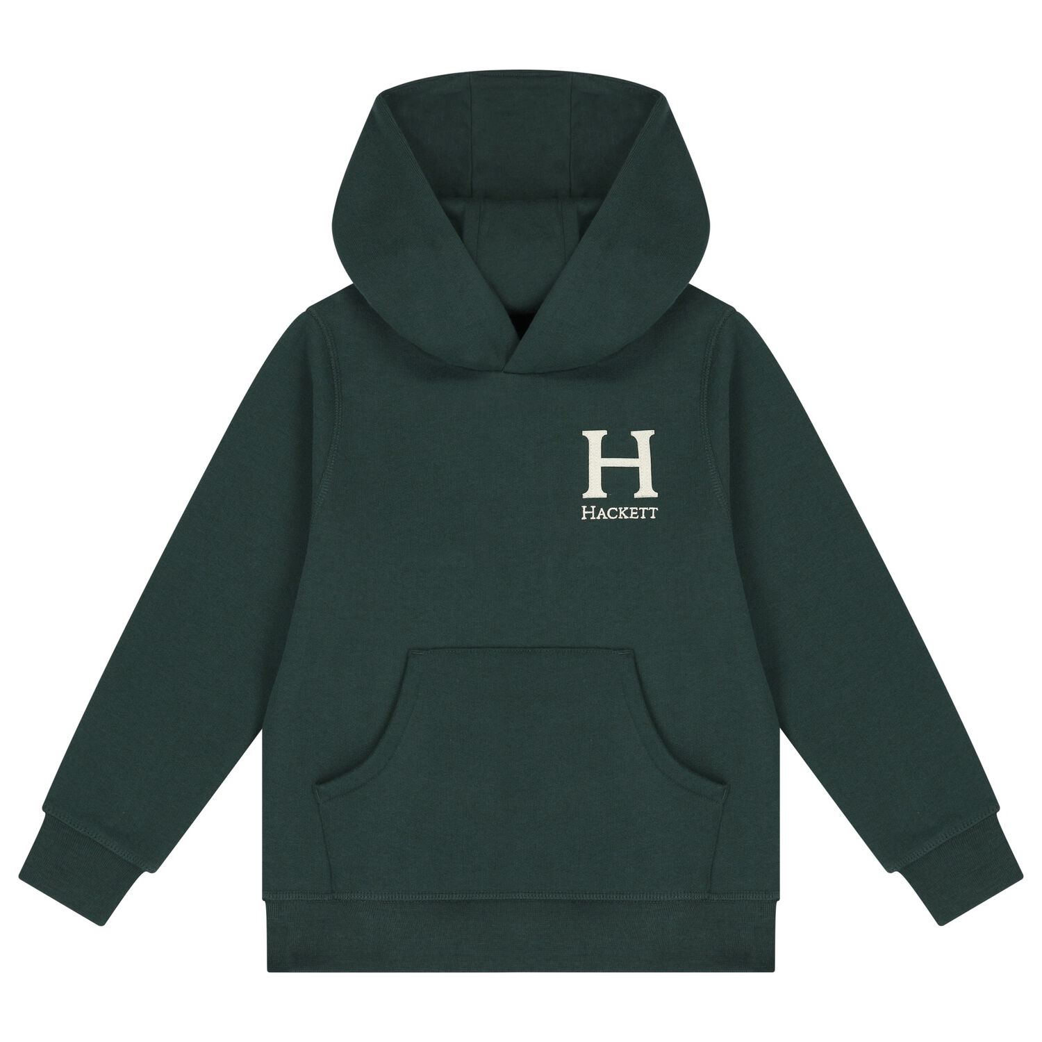 Boys Green Logo Hooded Top, 1, hi-res