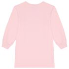 فستان بنات بالشعار بفيونكه باللون الوردى , 1, hi-res