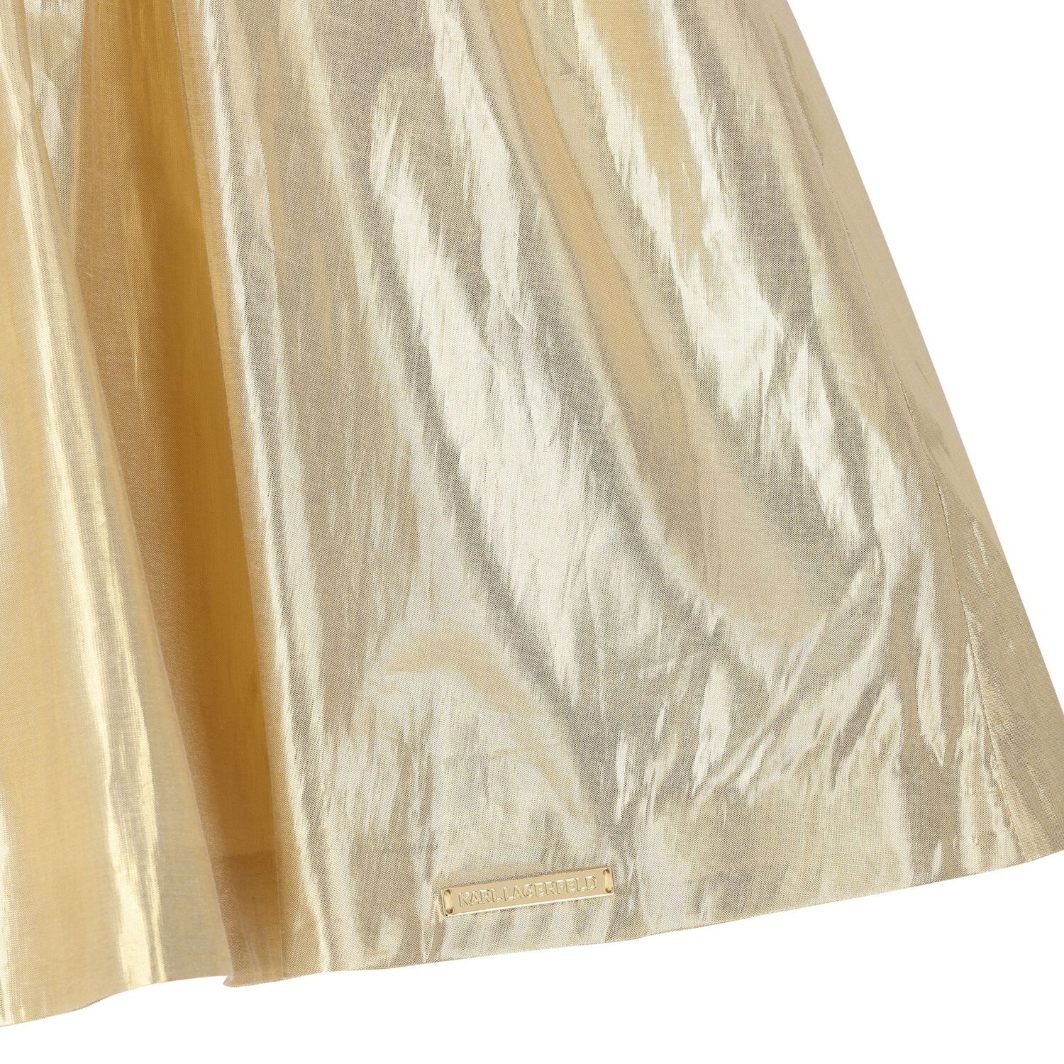 فستان بطبعة الزهور باللون الذهبي للبنات, 1, hi-res image number null