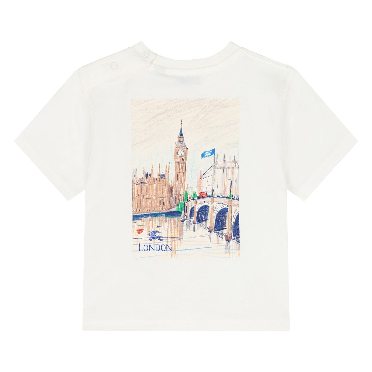 Younger Ivory Teddy Bear London T-Shirt, 1, hi-res