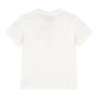White & Red Majolica Embossed Logo Baby T-Shirt, 1, hi-res