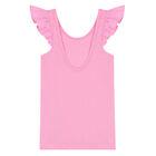 Girls Pink Ruffled Top, 1, hi-res