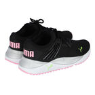 Girls Black & Pink Pacer Future Trainers, 1, hi-res