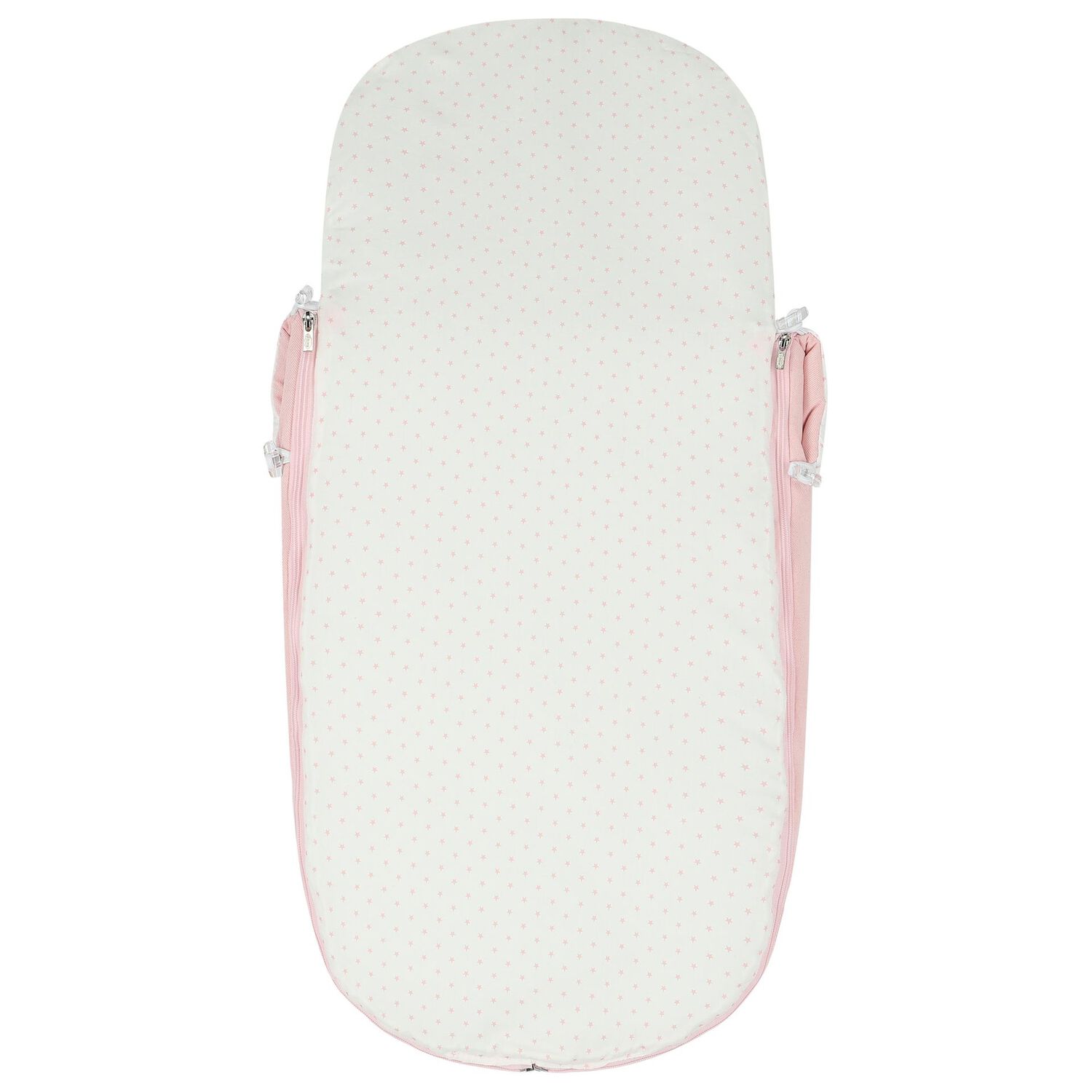 مدس عربة أطفال مزين النجوم باللون البيج والأبيض , 1, hi-res image number null