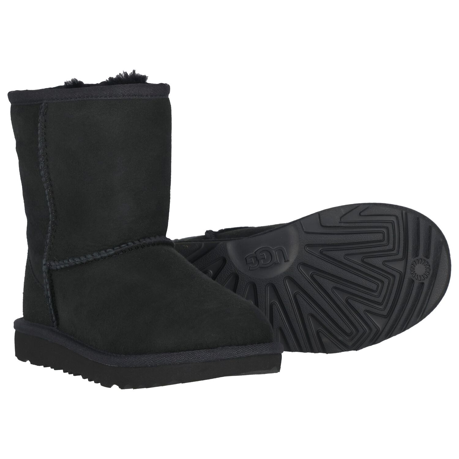 Black Classic II Suede Boots, 1, hi-res
