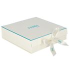 طقم هدايا ملابس أطفال بالشعار باللون البيج والأبيض, 1, hi-res