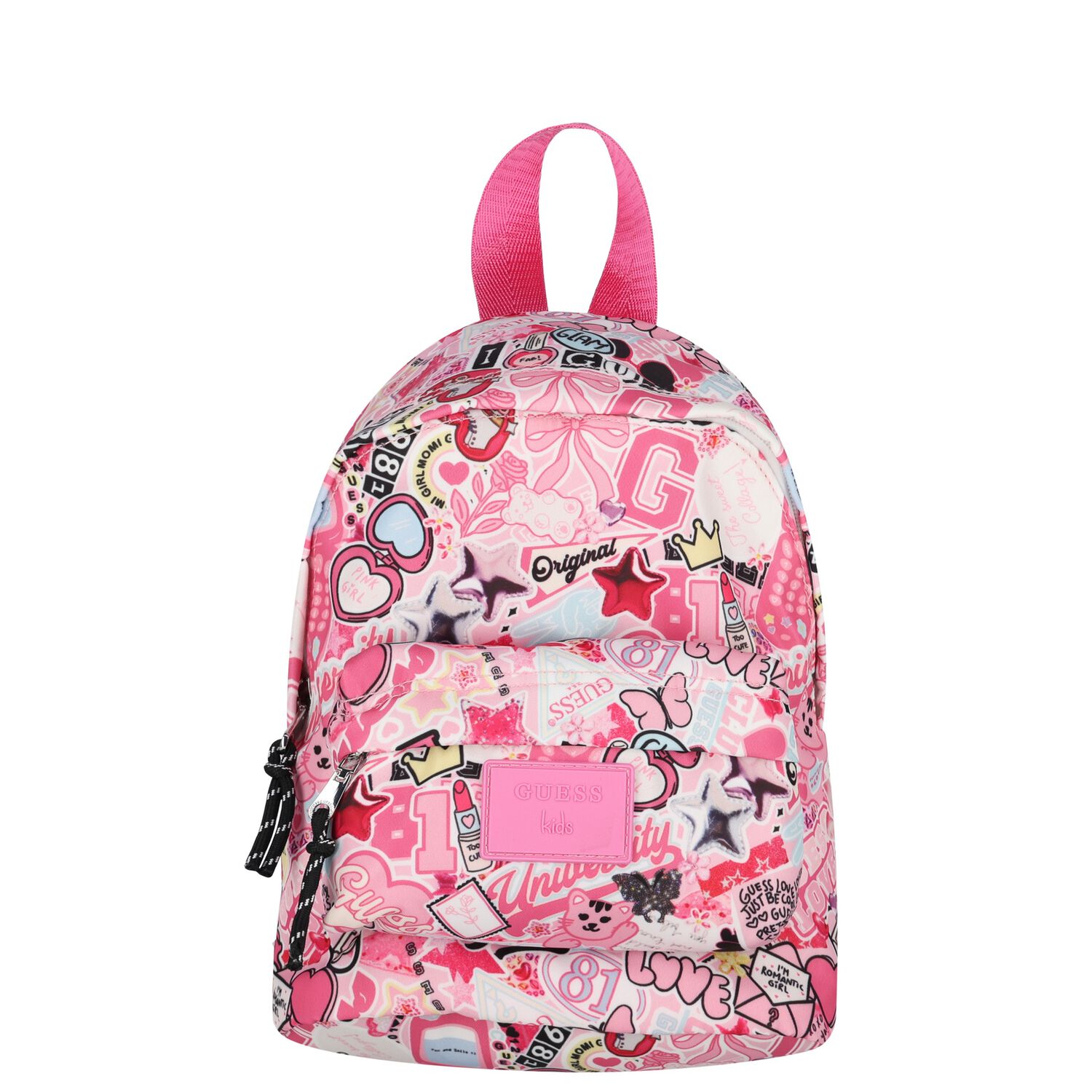 حقيبة ظهر وردية بشعار للفتيات الصغيرات, 2, hi-res image number null