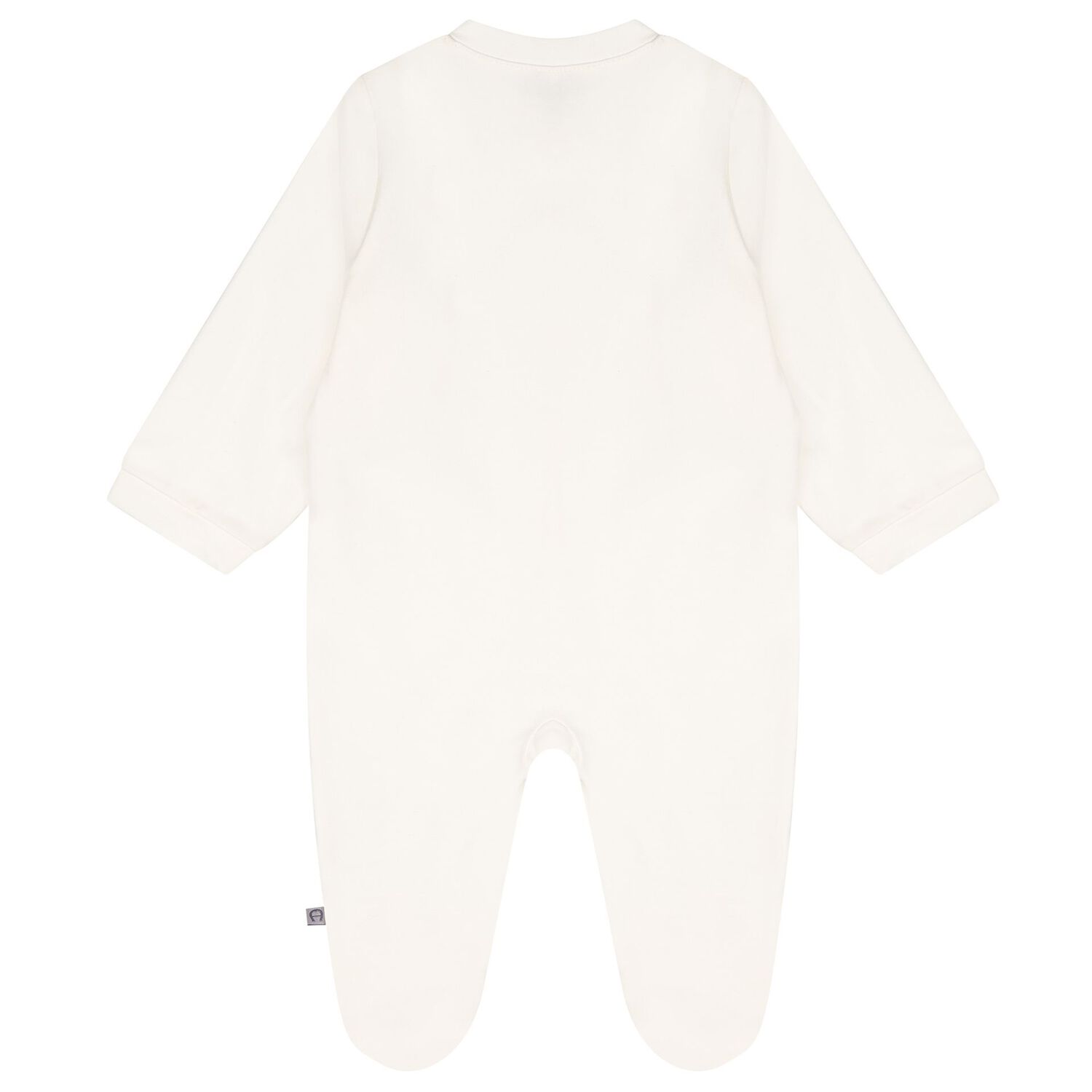 Ivory & Gold Logo Babygrow, 1, hi-res