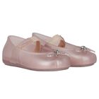 Girls Pink Bow Shoes, 2, hi-res