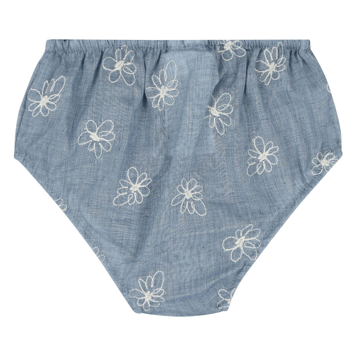 Baby Girls Blue Floral Dress Set, 1, hi-res