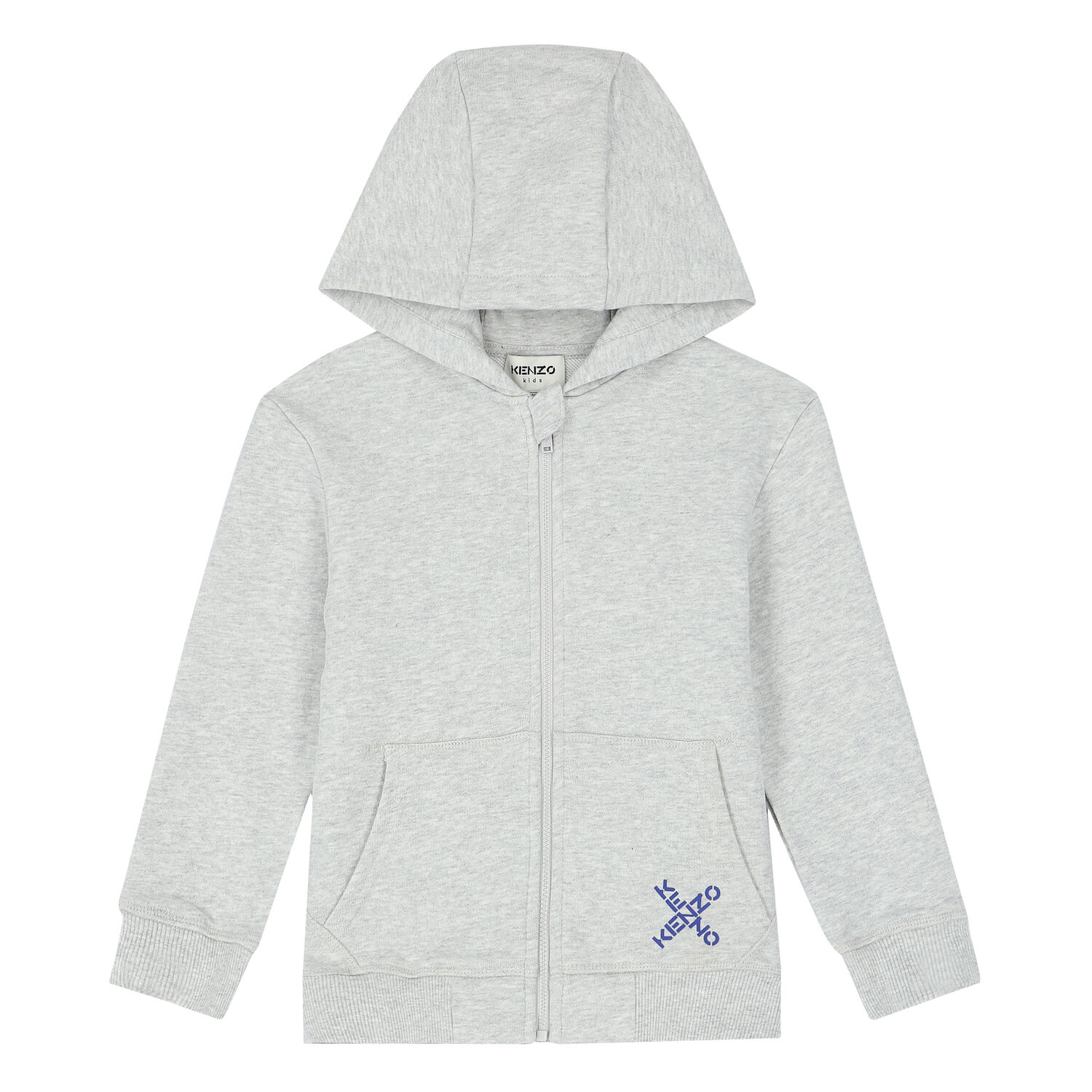 Boys Grey Logo Hooded Top, 1, hi-res image number null