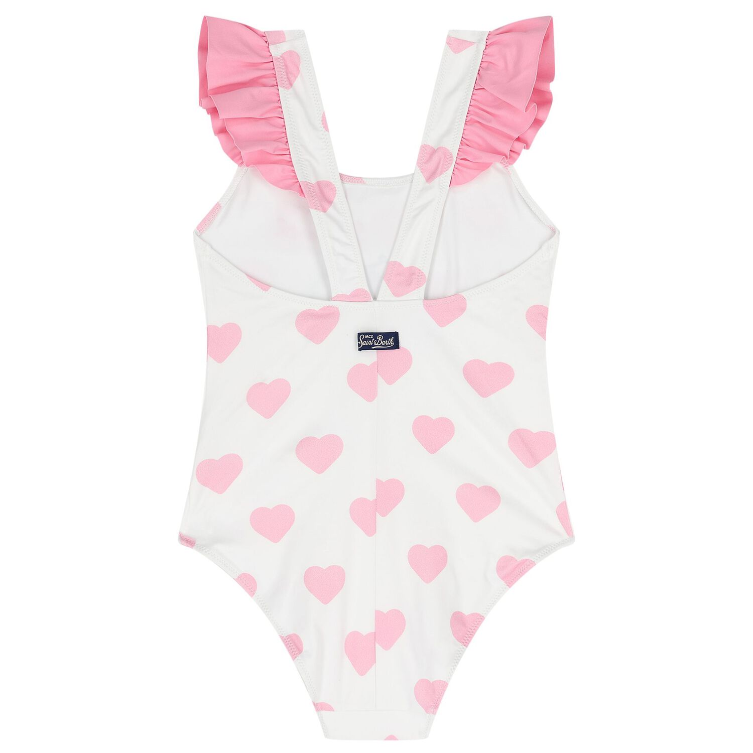Girls White & Pink Snoopy Swimsuit, 1, hi-res