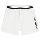 طقم شورت ايكونك كارل باللون الأزرق والأبيض للأولاد, 1, hi-res