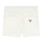 Girls White Logo Shorts, 1, hi-res