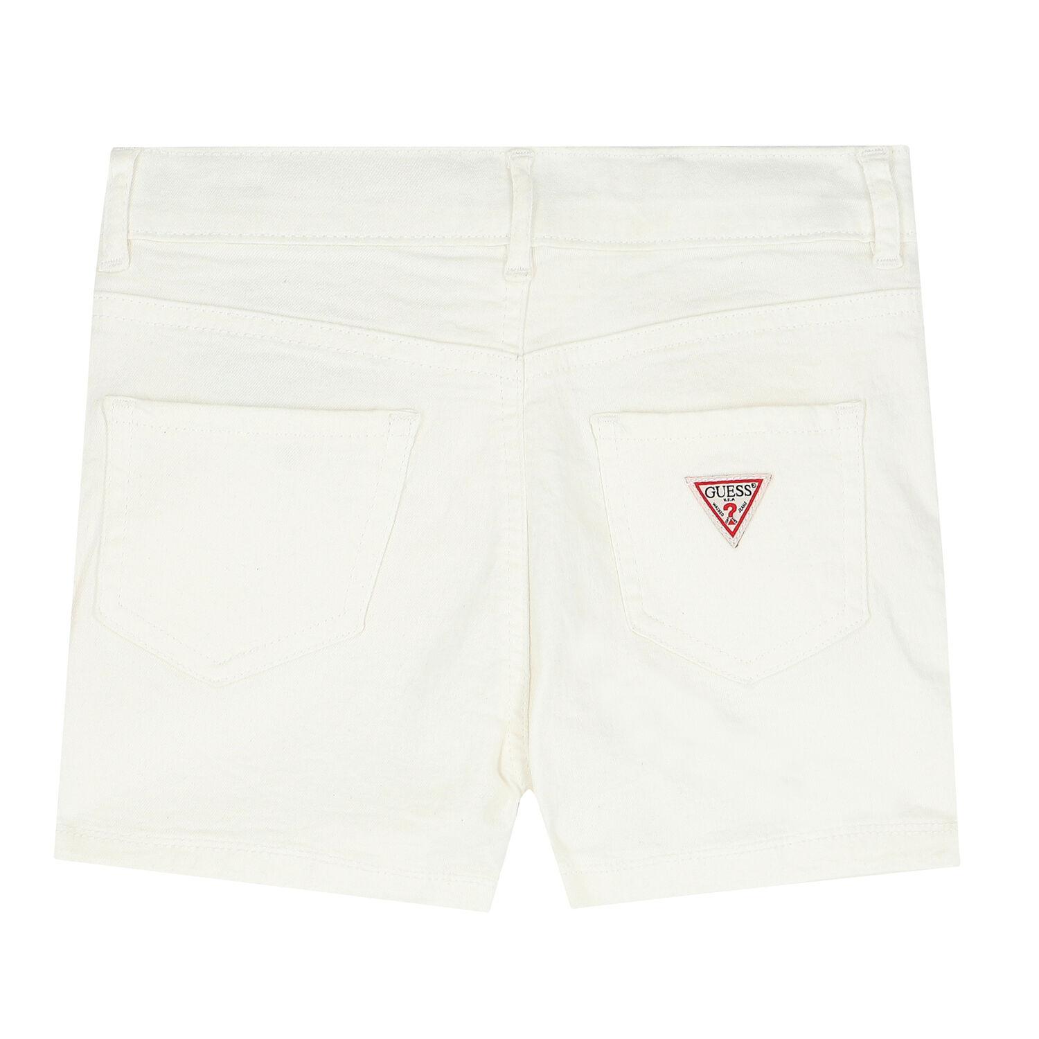 Girls White Logo Shorts, 1, hi-res image number null