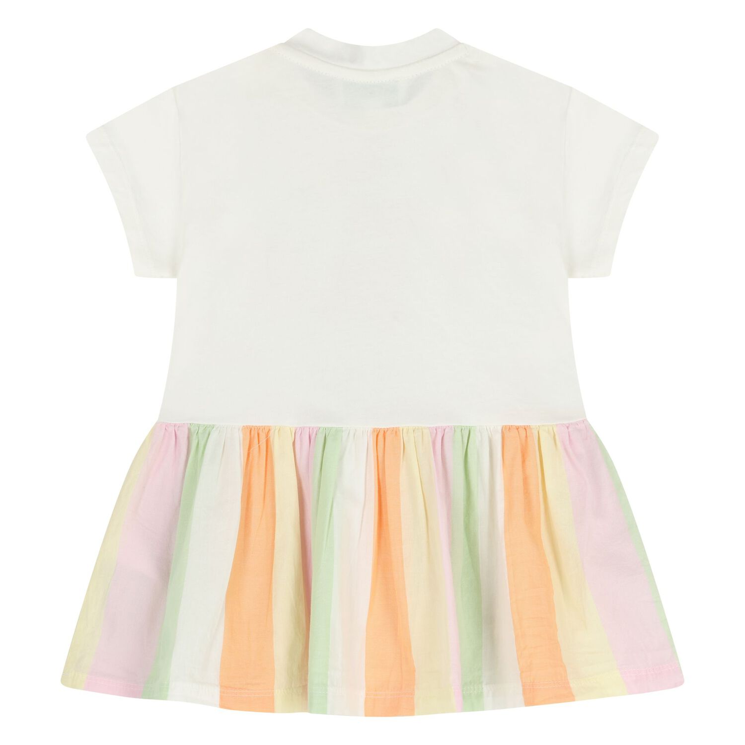 Younger Girls Ivory Bubble Tiger Dress, 1, hi-res