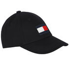 Boys Black Logo Cap, 1, hi-res