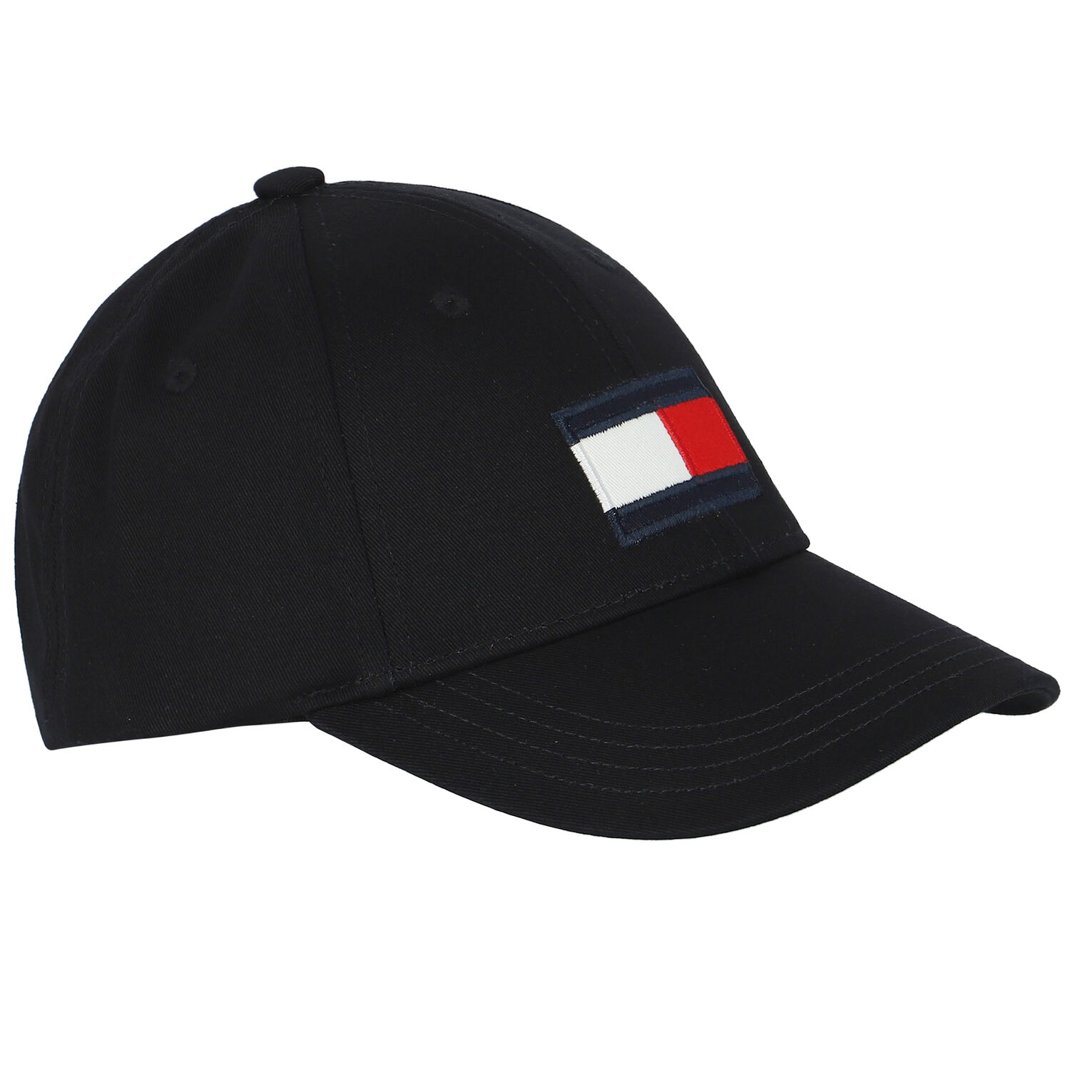 Boys Black Logo Cap, 1, hi-res