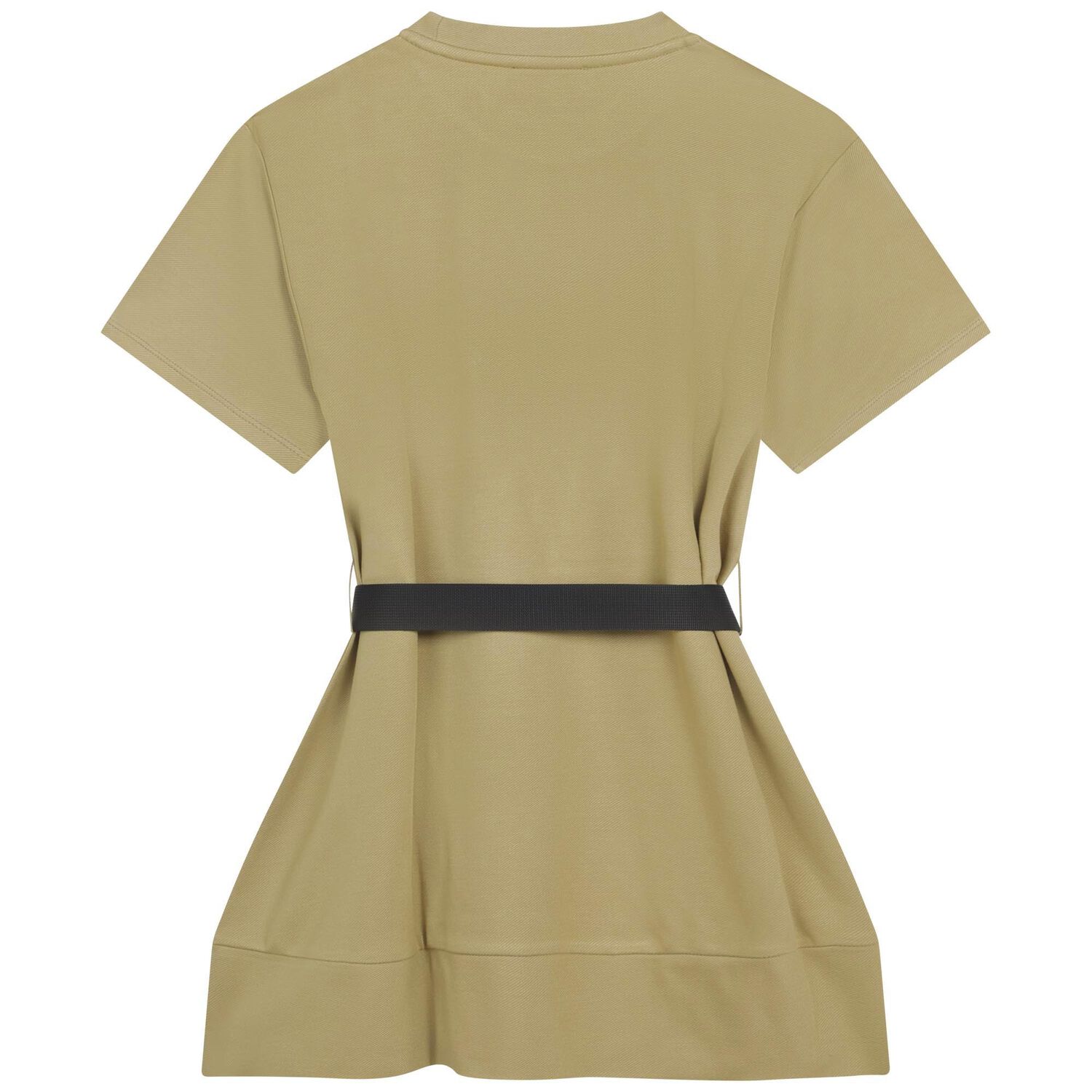 Girls Khaki Green Logo Dress, 1, hi-res
