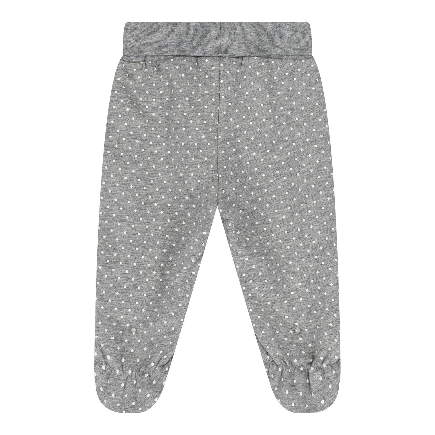 Baby Girls Ivory and Grey 2 Piece Babygrow, 1, hi-res