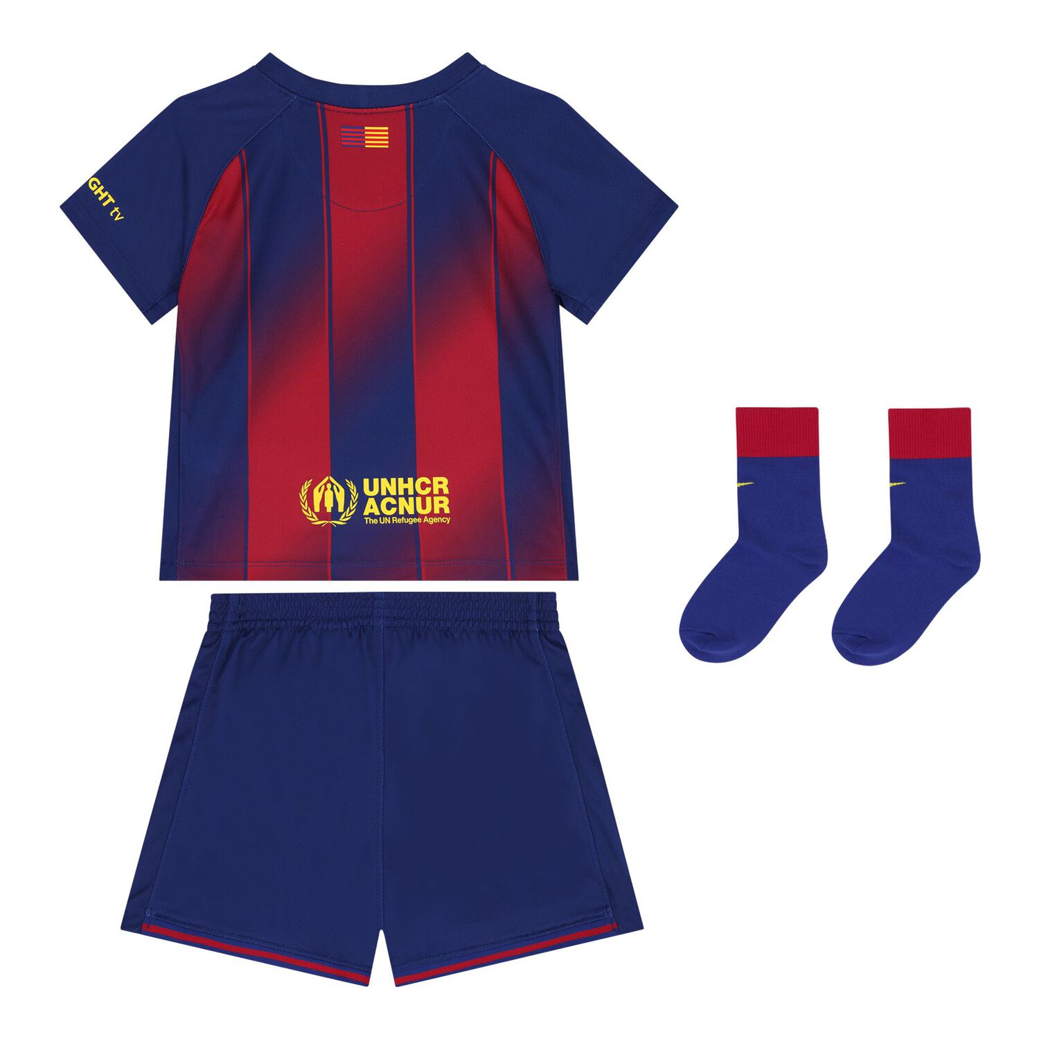 Younger Blue & Red FC Barcelona Shorts Set, 1, hi-res