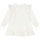 فستان بنات سويتشيرت بطبعة دامبو باللون  العاجي, 1, hi-res