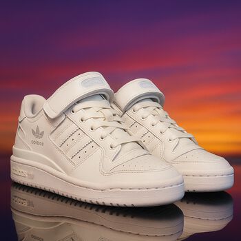 White Forum Low J Trainers