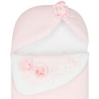 Girls Pink & White Floral Baby Nest, 1, hi-res