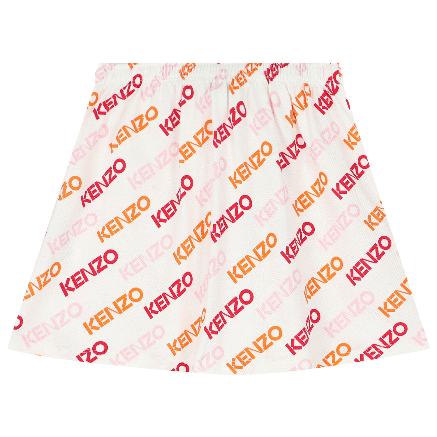 Girls White Logo Skirt, 1, hi-res
