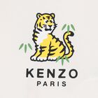 توب بأكمام طويلة بشعار النمر باللون العاجي للأطفال الصغار , 1, hi-res