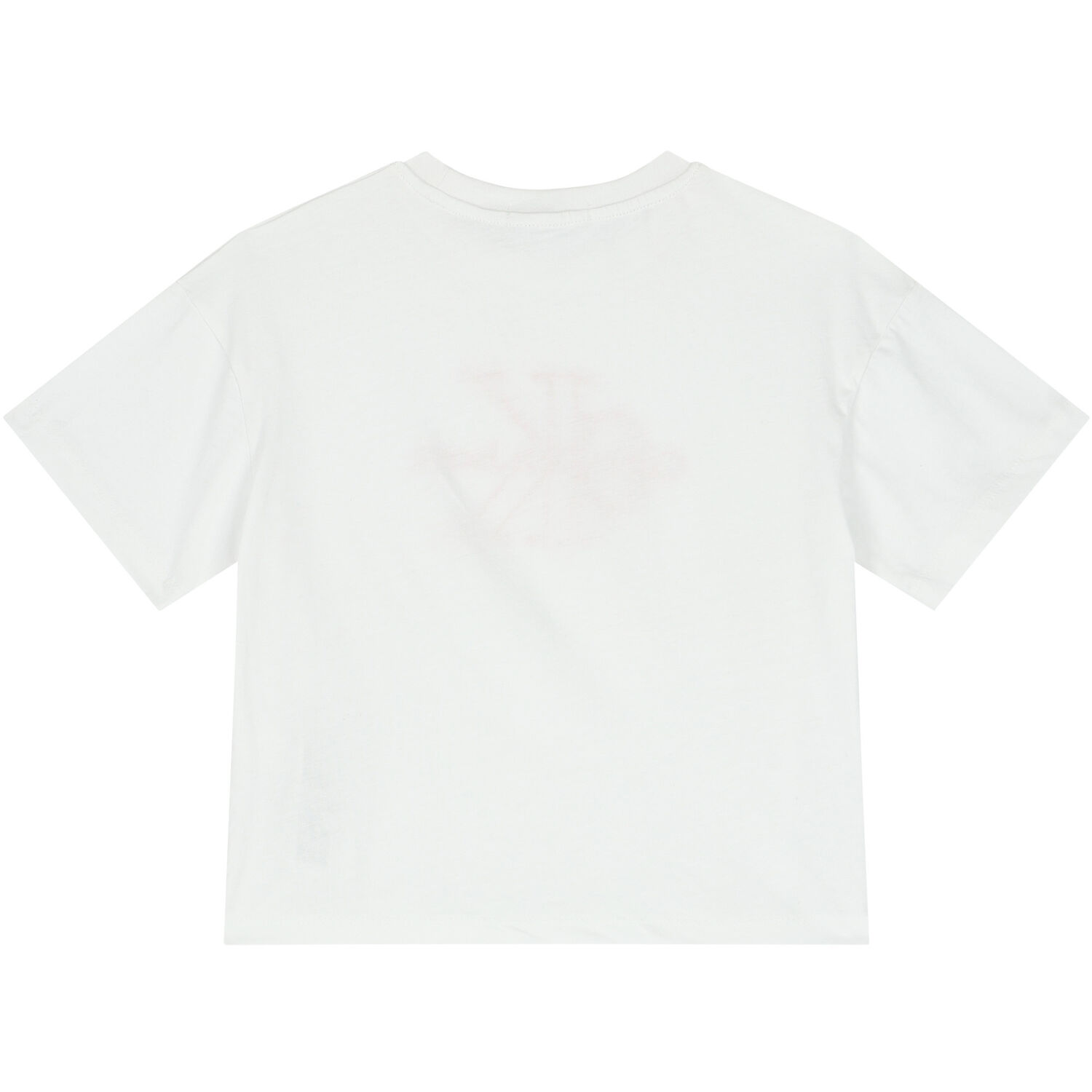 Girls White Logo Top, 1, hi-res