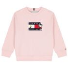 Girls Pink Snoopy Logo Sweatshirt, 2, hi-res