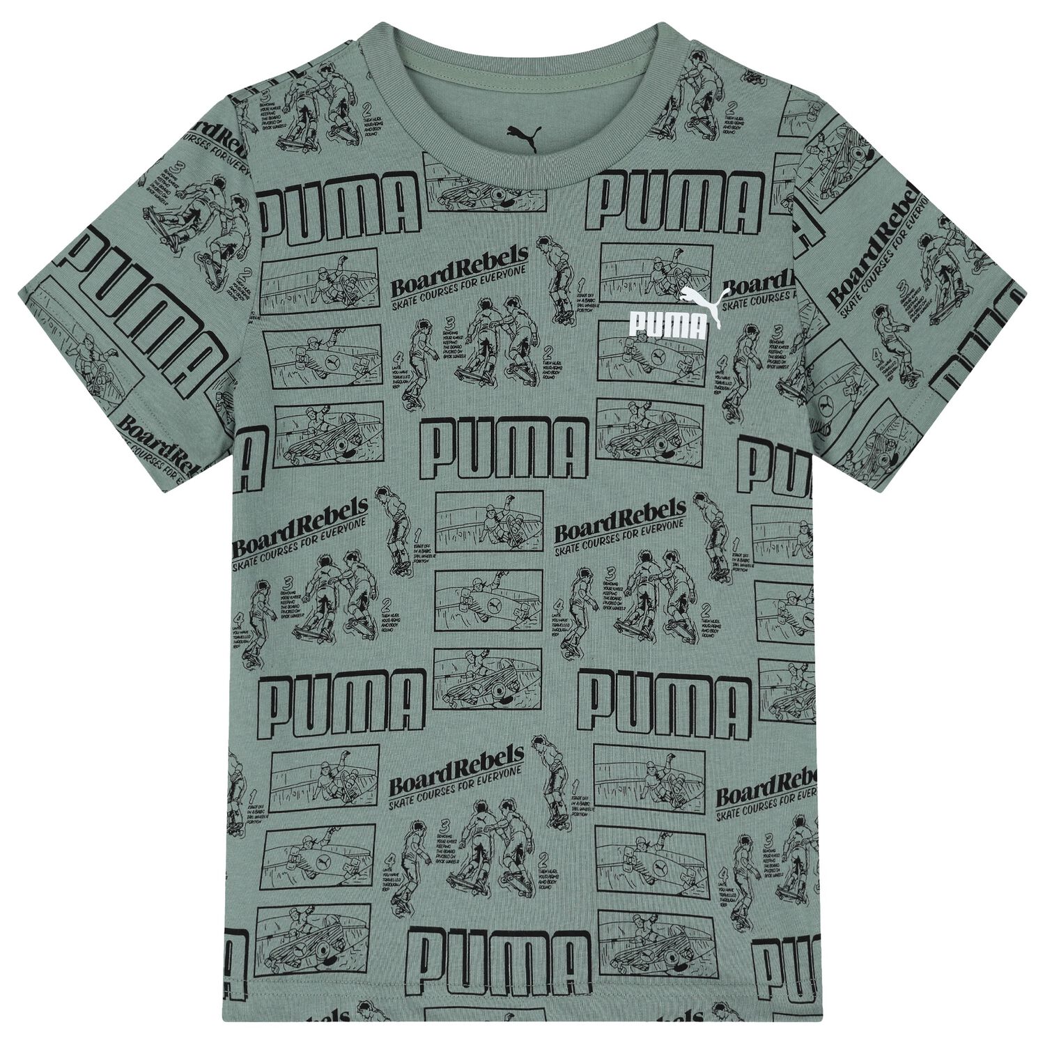 Boys Green Logo T-Shirt, 2, hi-res image number null