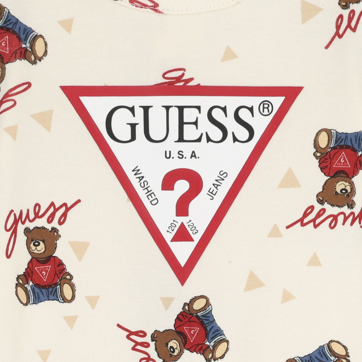 بدلة أطفال بشعار دب تيدي باللون العاجي, 2, hi-res