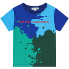 Boys Blue & Green Logo T-Shirt, 1, hi-res