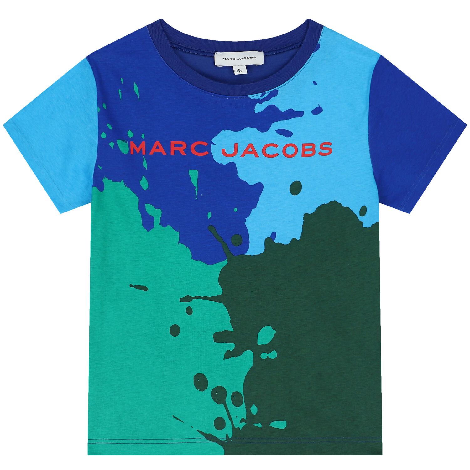 Boys Blue & Green Logo T-Shirt, 1, hi-res