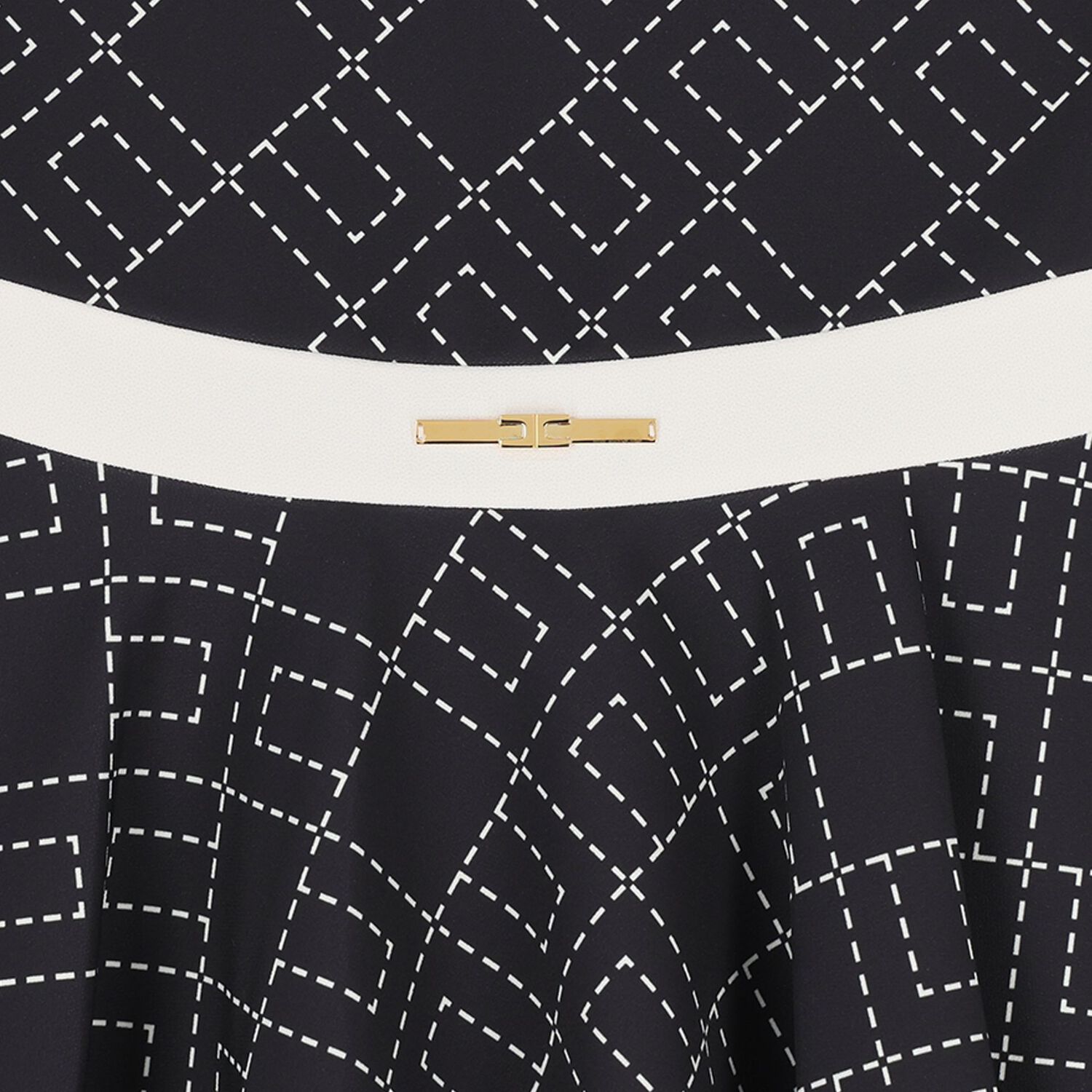 Girls Black Logo Dress, 3, hi-res