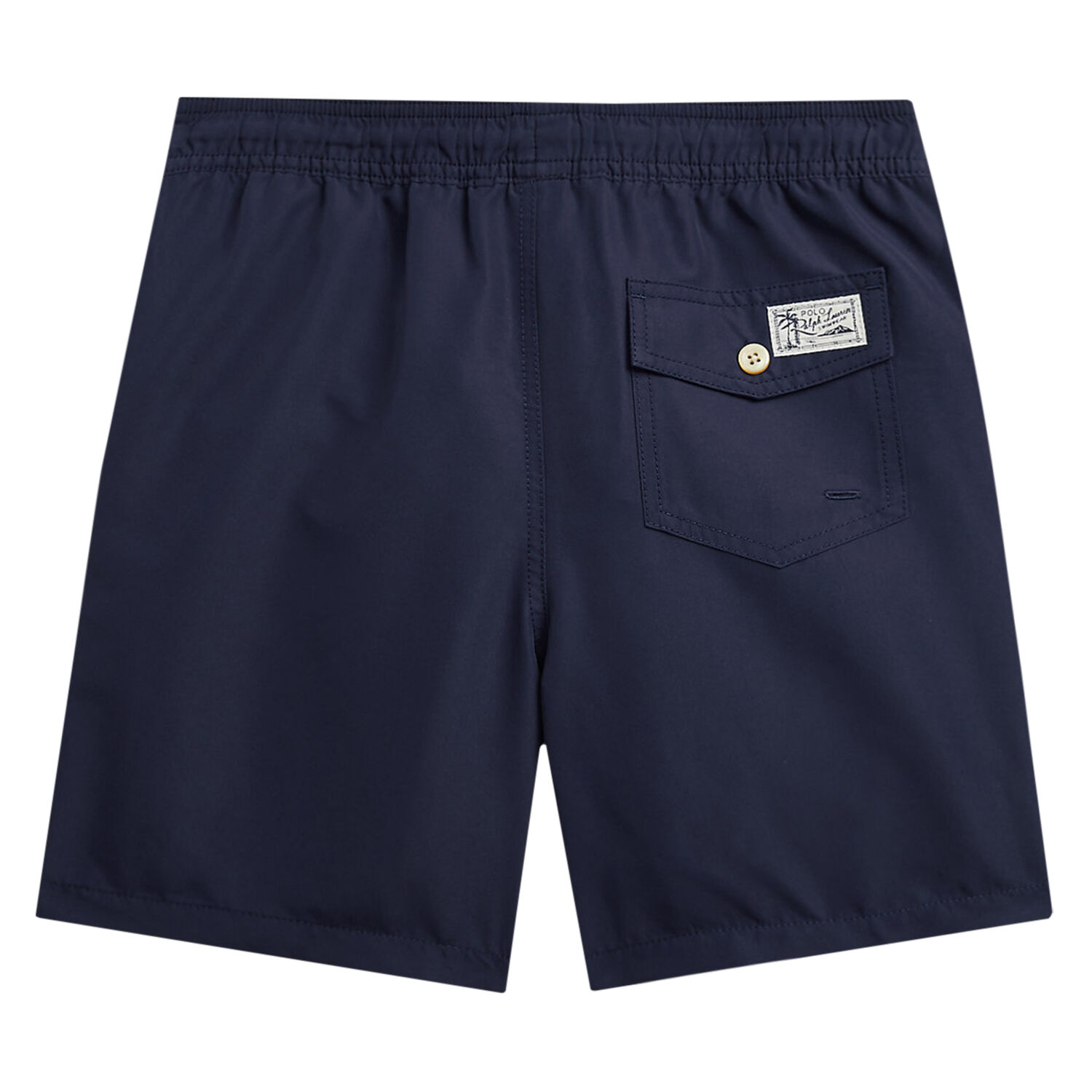 Boys Navy Bear Swim Shorts, 1, hi-res