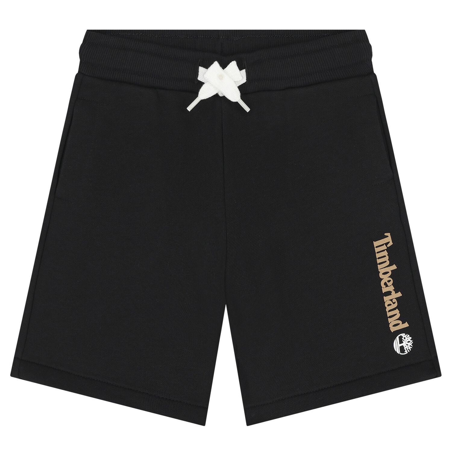 Boys Black Logo Shorts, 1, hi-res