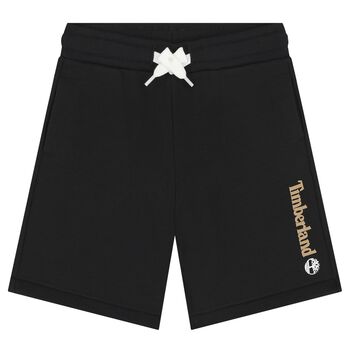 Boys Black Logo Shorts