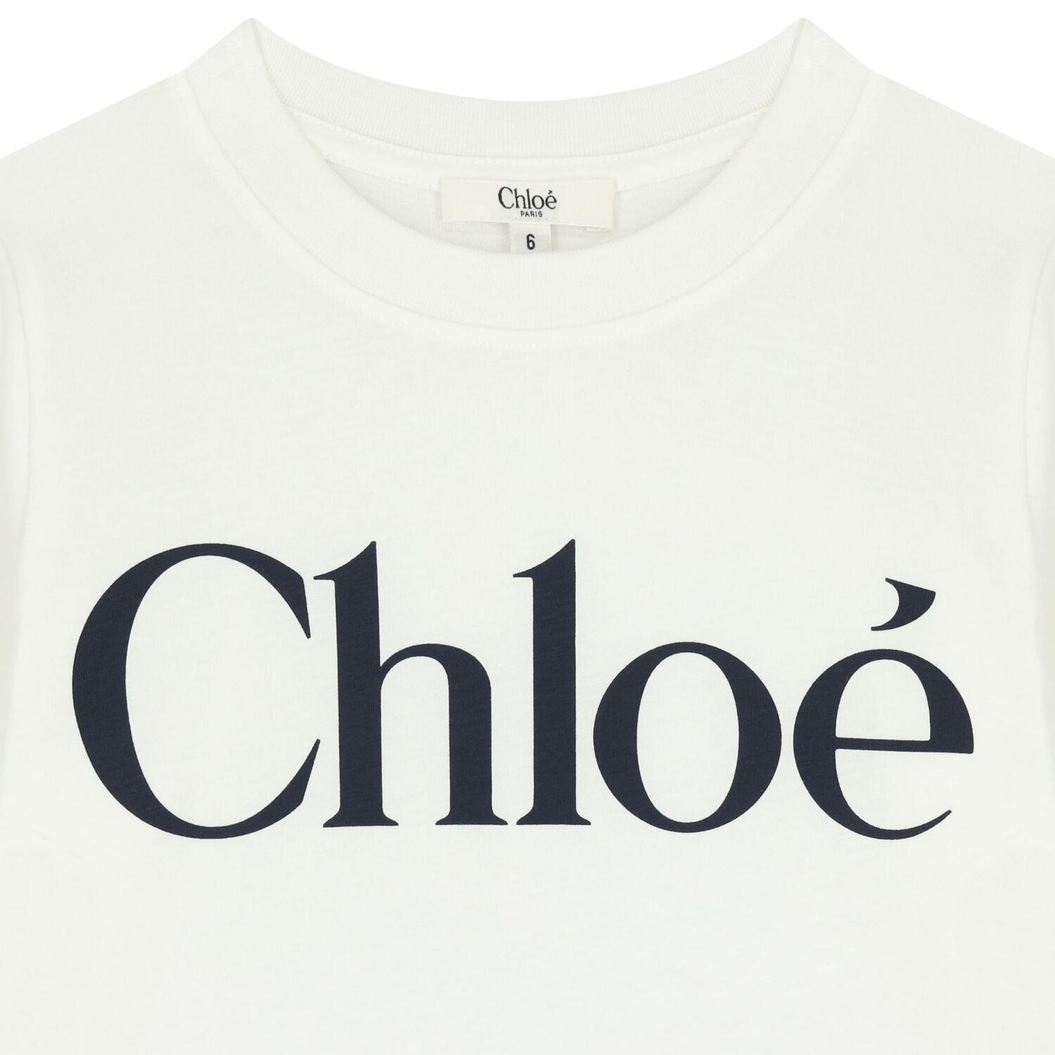 بلوزة بيضاء بأكمام طويلة بشعار للبنات, 2, hi-res