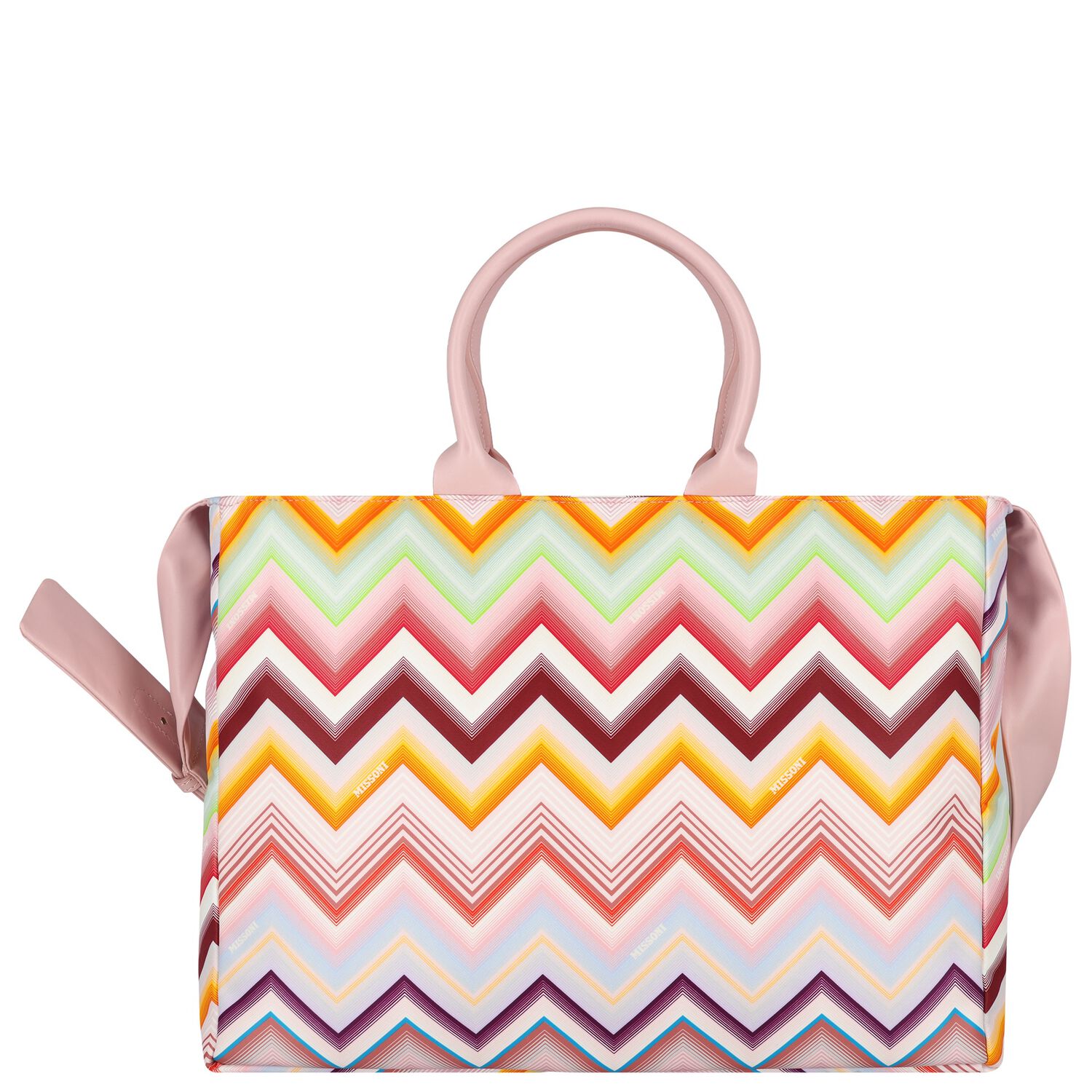 Baby Girls Pink Zig Zag Changing bag , 1, hi-res
