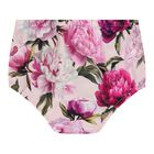 Baby Girls White & Pink Peony Dress Set, 1, hi-res